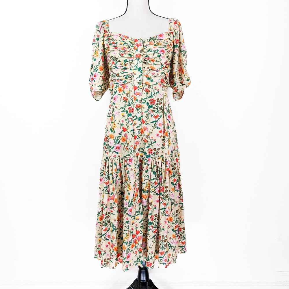 🦋LAST🦋 NWT Bali ELF Lilit Floral Midi Dress, Wild Meadow, Size XXXL